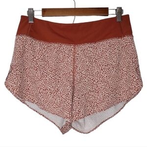 Athleta Run With It Printed Lining Active Training Running Athletic Shorts Sz S